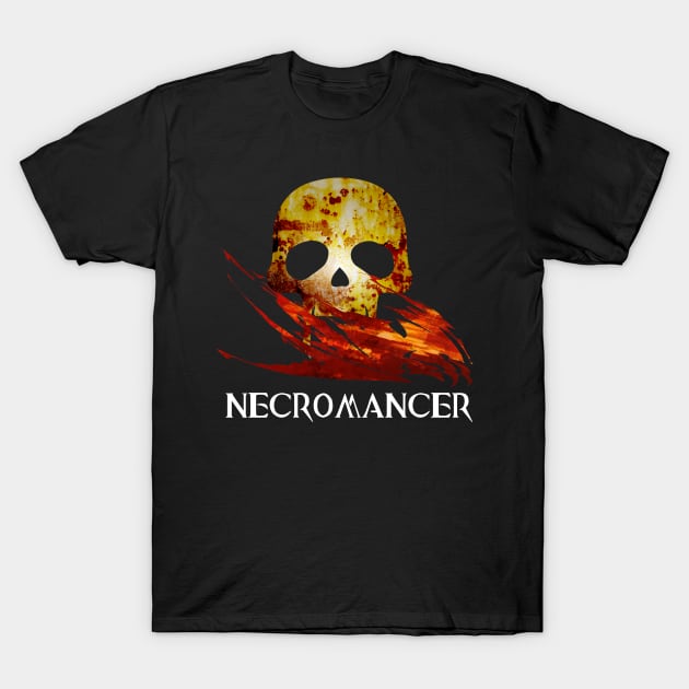 GW2 Necromancer profession Fantasy medieval Wars MMORPG gamer T-Shirt by Asiadesign